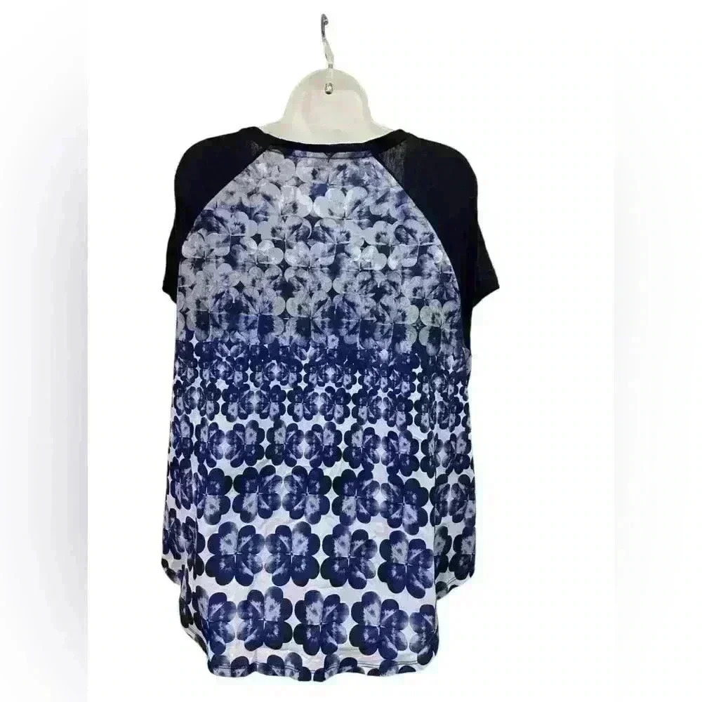 Talbots Mixed Media Blouse - Picture 2 of 2